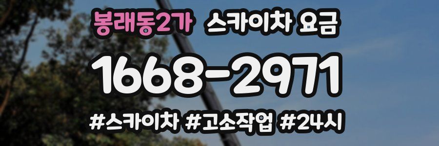 봉래동2가 스카이차 요금