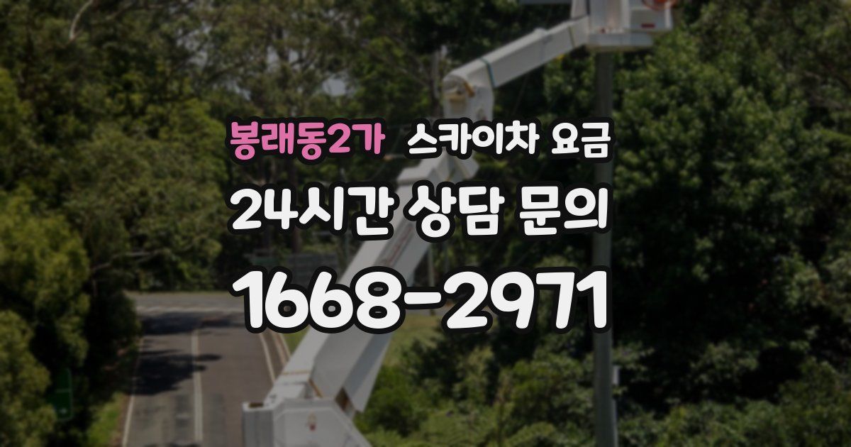 봉래동2가 스카이차 요금