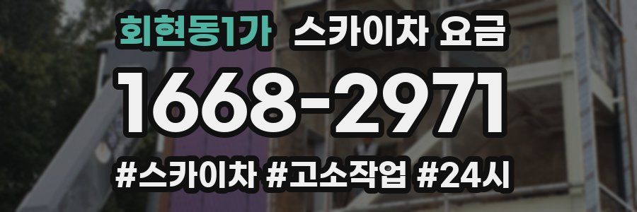 회현동1가 스카이차 요금