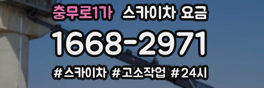 충무로1가 스카이차 요금