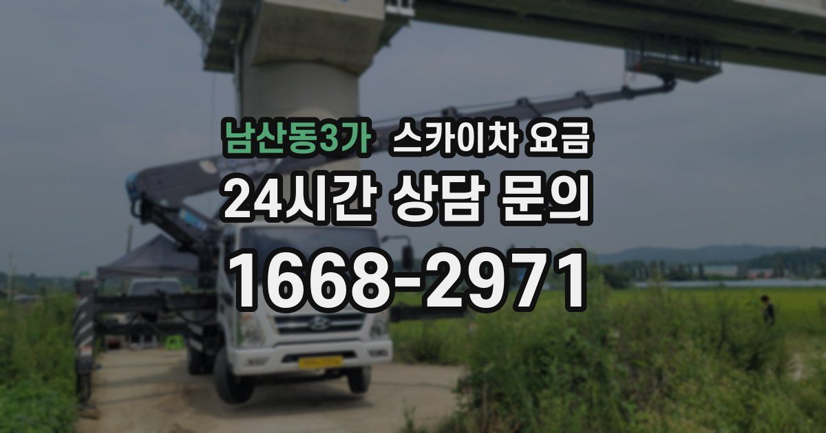 남산동3가 스카이차 요금