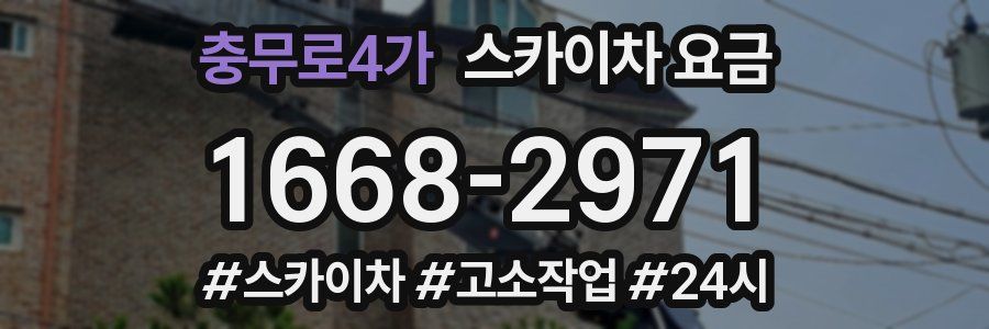 충무로4가 스카이차 요금