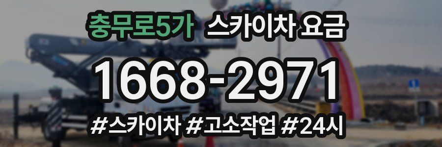 충무로5가 스카이차 요금