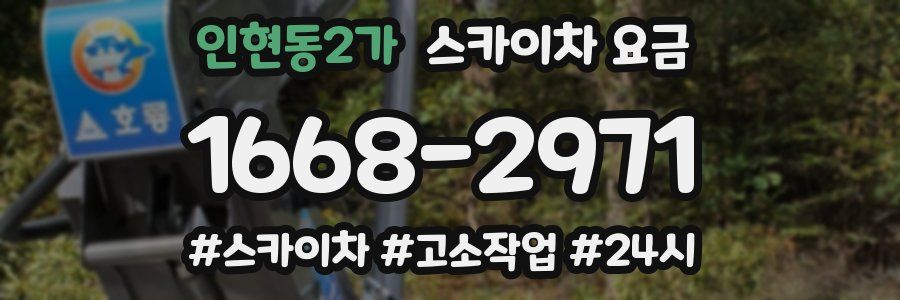 인현동2가 스카이차 요금