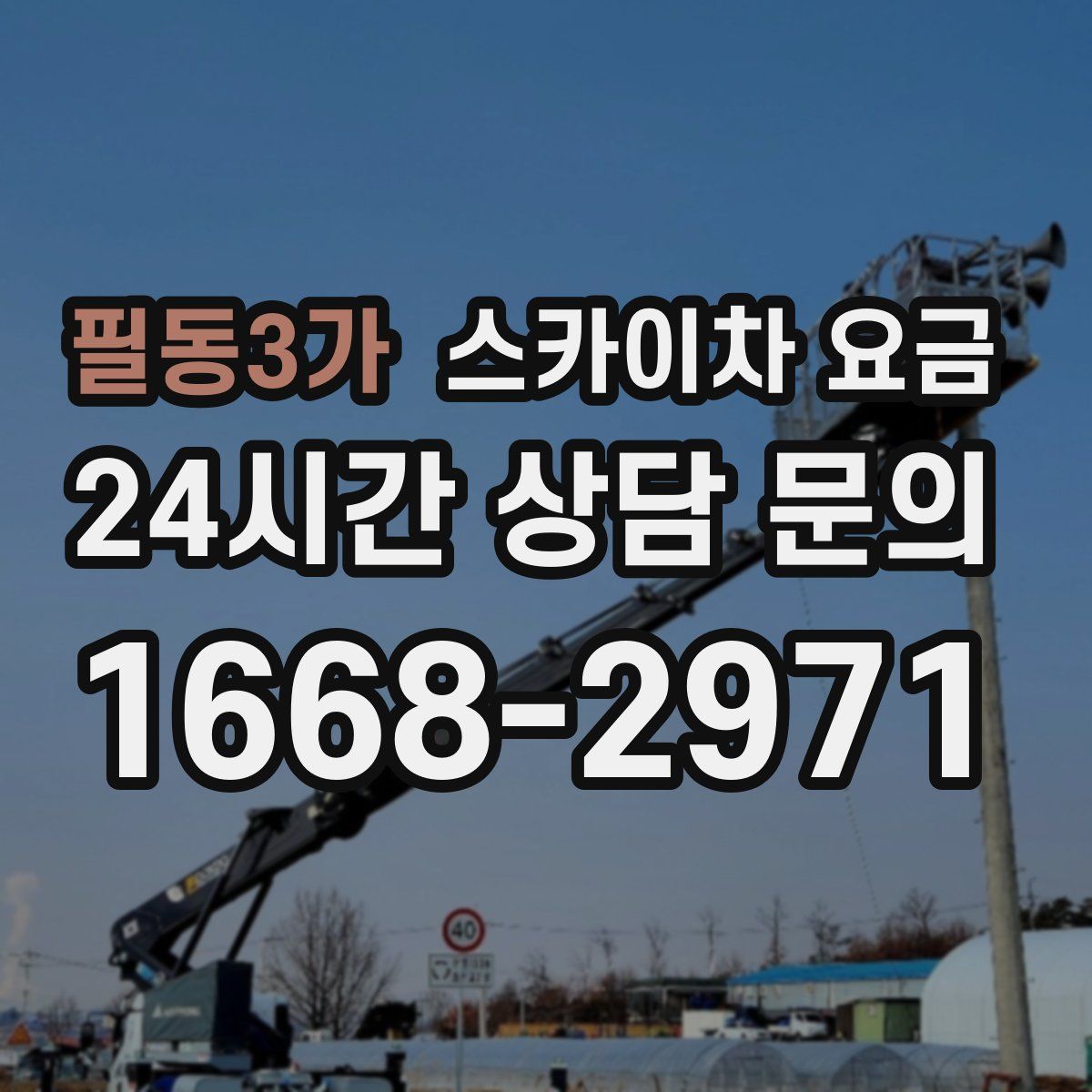 필동3가 스카이차 요금