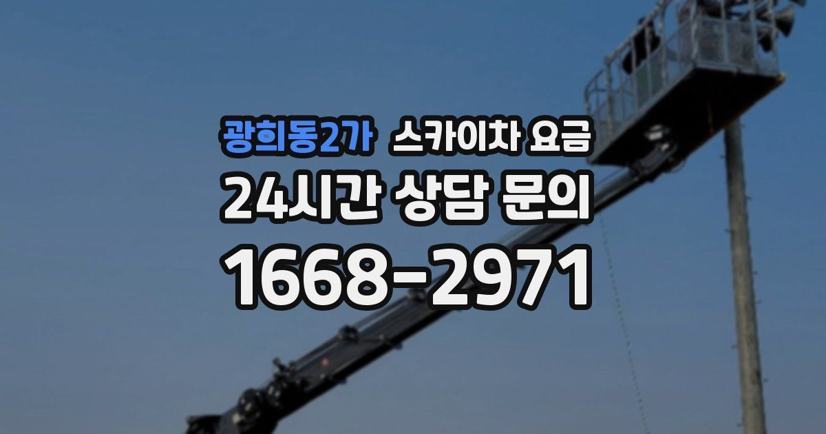 광희동2가 스카이차 요금