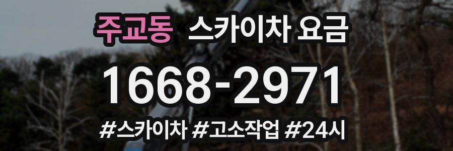 주교동 스카이차 요금