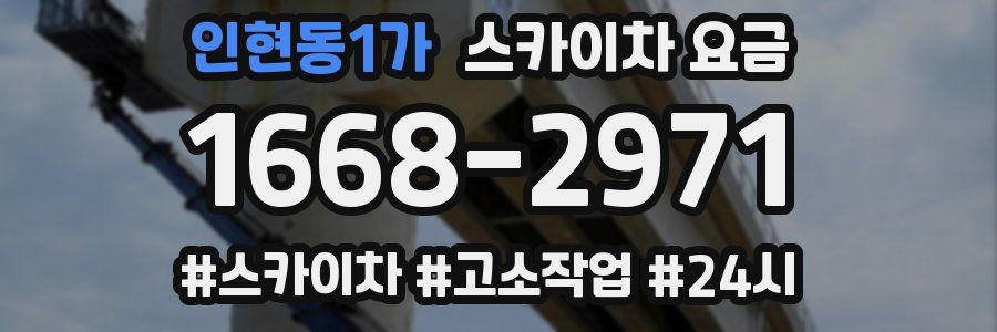 인현동1가 스카이차 요금