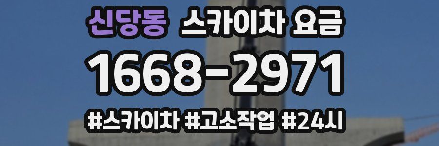 신당동 스카이차 요금