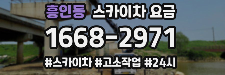 흥인동 스카이차 요금