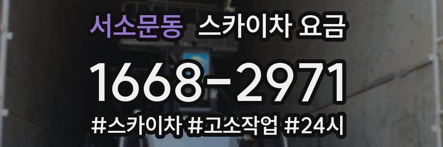 서소문동 스카이차 요금