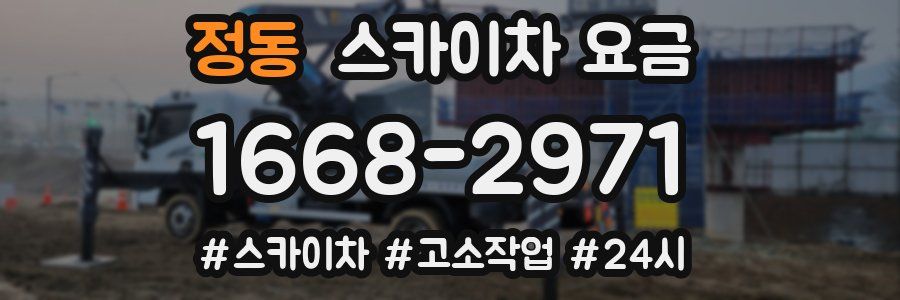 정동 스카이차 요금