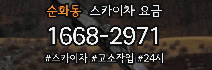 순화동 스카이차 요금