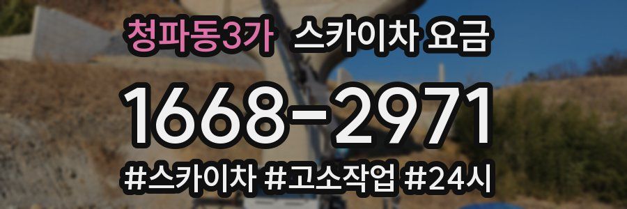 청파동3가 스카이차 요금