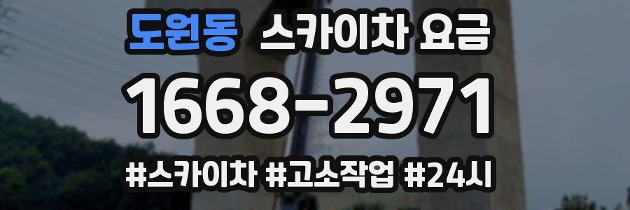 도원동 스카이차 요금