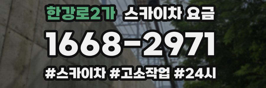 한강로2가 스카이차 요금