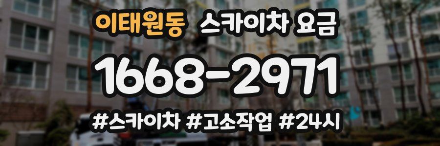 이태원동 스카이차 요금