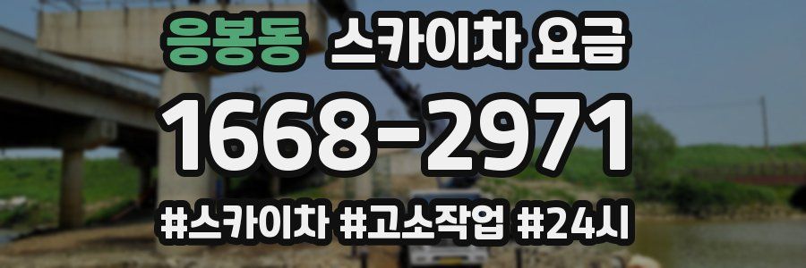 응봉동 스카이차 요금