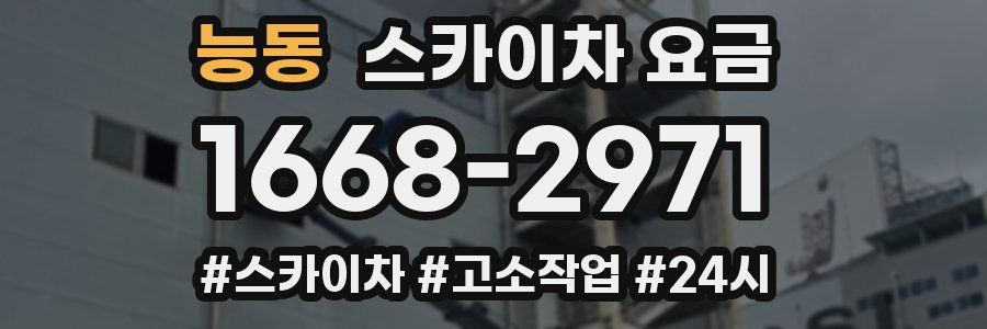 능동 스카이차 요금
