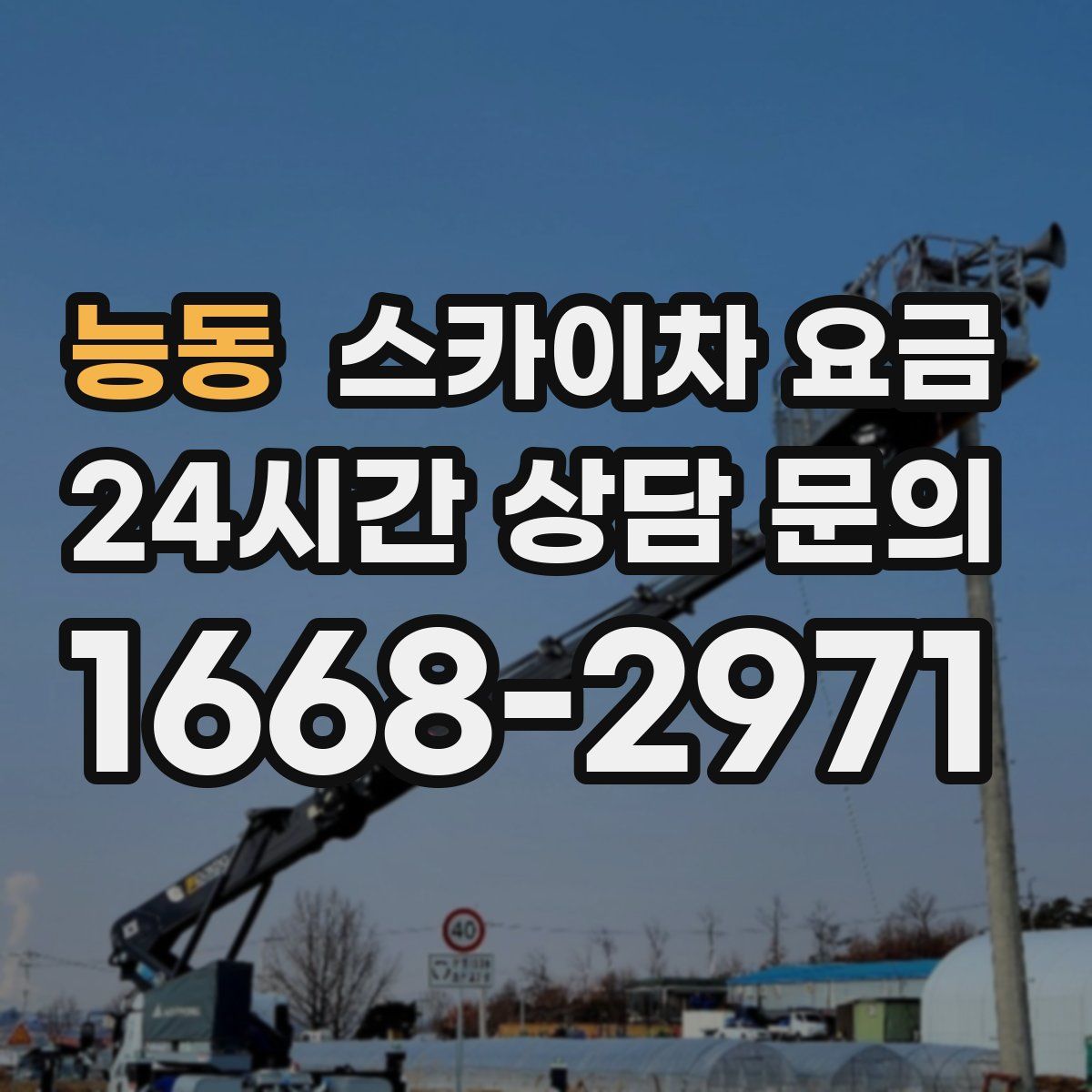 능동 스카이차 요금