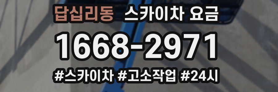 답십리동 스카이차 요금