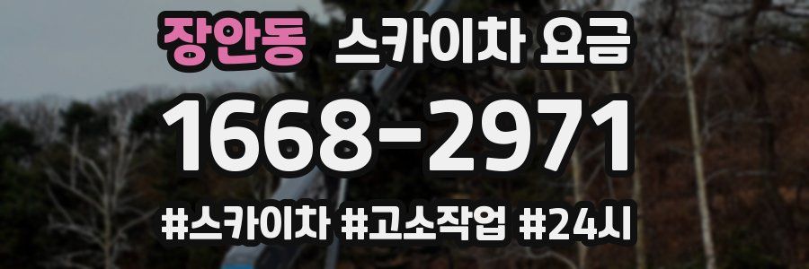 장안동 스카이차 요금