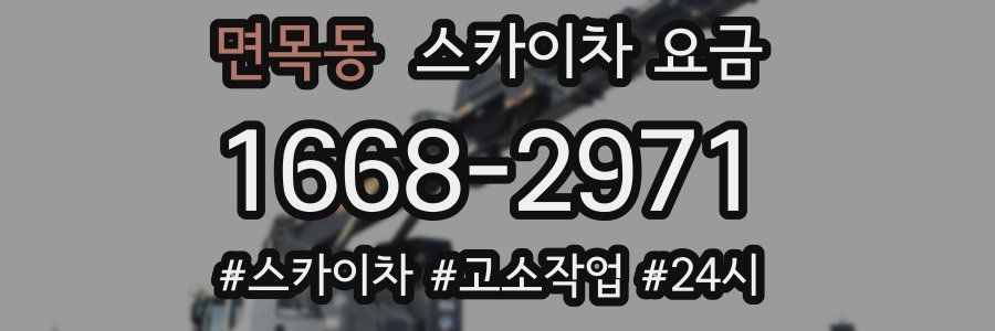 면목동 스카이차 요금