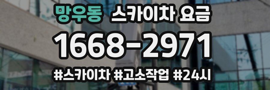 망우동 스카이차 요금