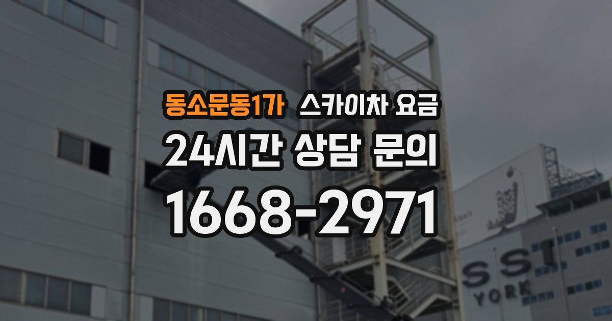 동소문동1가 스카이차 요금