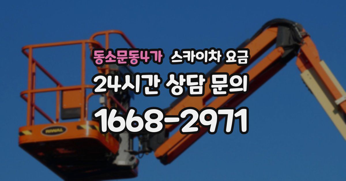 동소문동4가 스카이차 요금