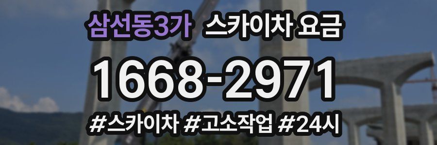 삼선동3가 스카이차 요금