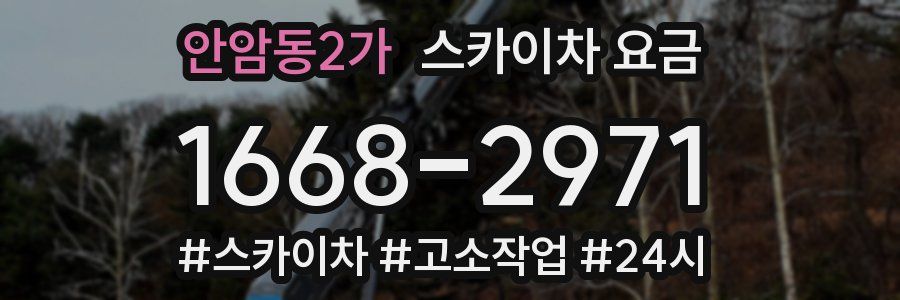 안암동2가 스카이차 요금