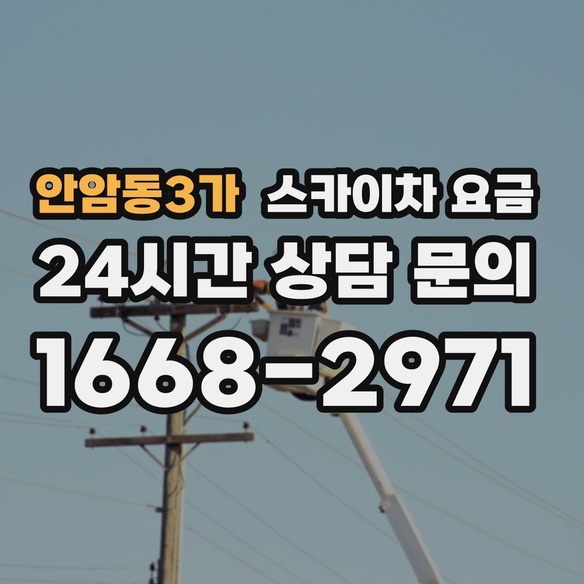 안암동3가 스카이차 요금