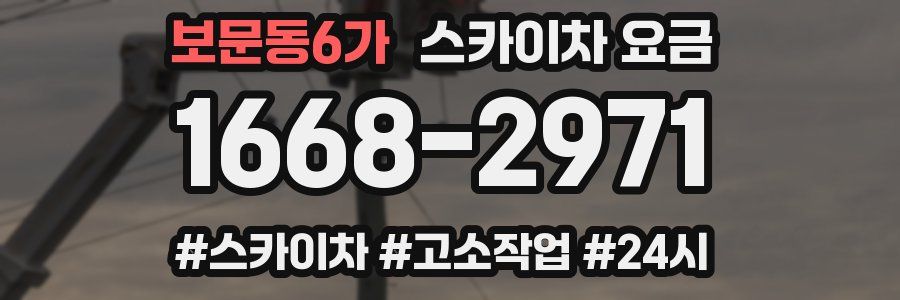 보문동6가 스카이차 요금