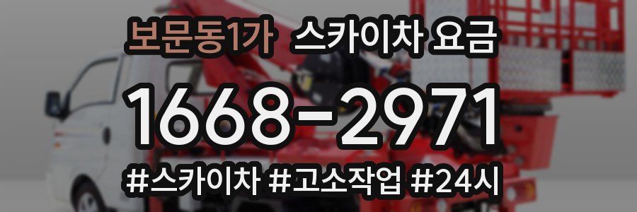 보문동1가 스카이차 요금