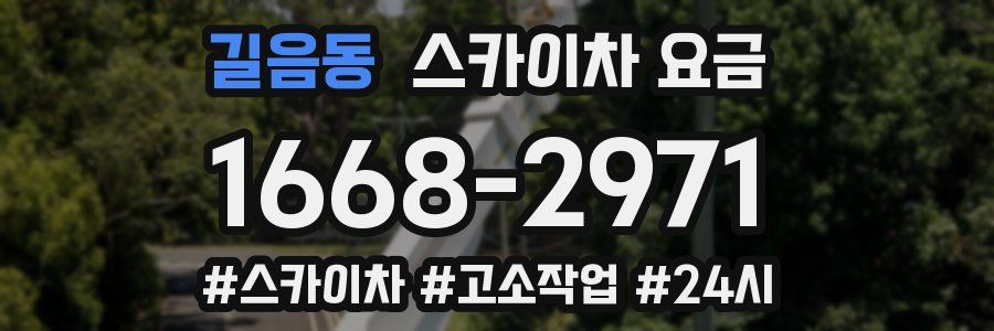 길음동 스카이차 요금