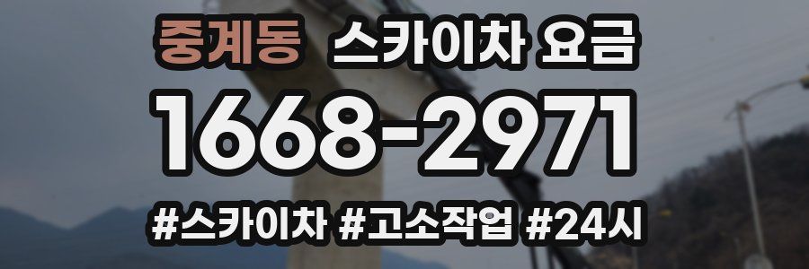 중계동 스카이차 요금