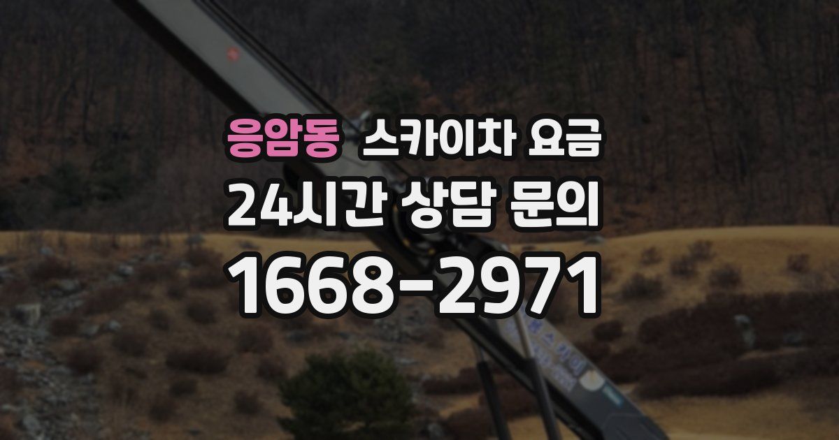 응암동 스카이차 요금