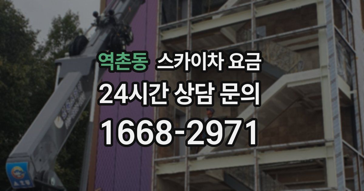 역촌동 스카이차 요금