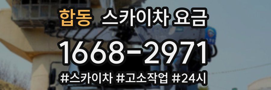 합동 스카이차 요금