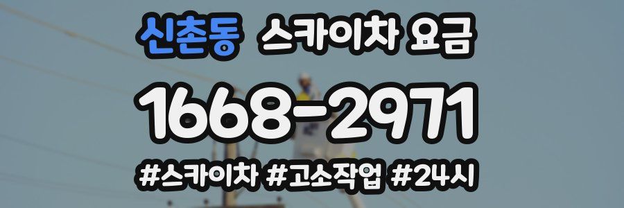 신촌동 스카이차 요금