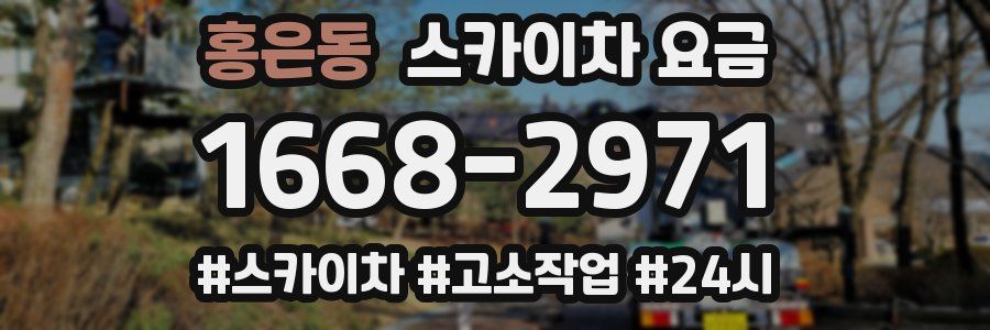 홍은동 스카이차 요금