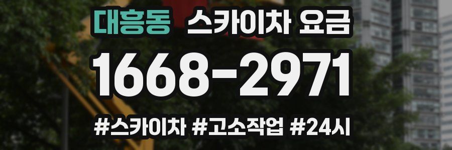 대흥동 스카이차 요금