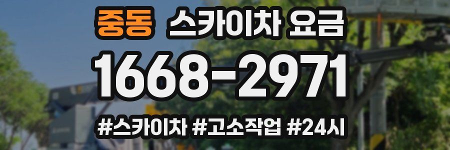 중동 스카이차 요금