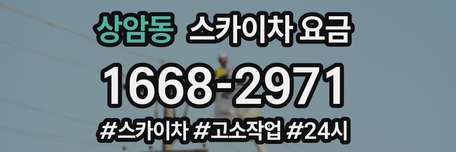 상암동 스카이차 요금