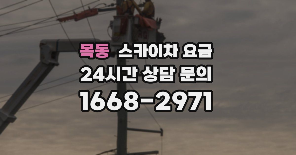 목동 스카이차 요금