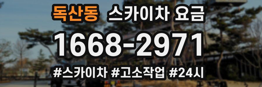 독산동 스카이차 요금