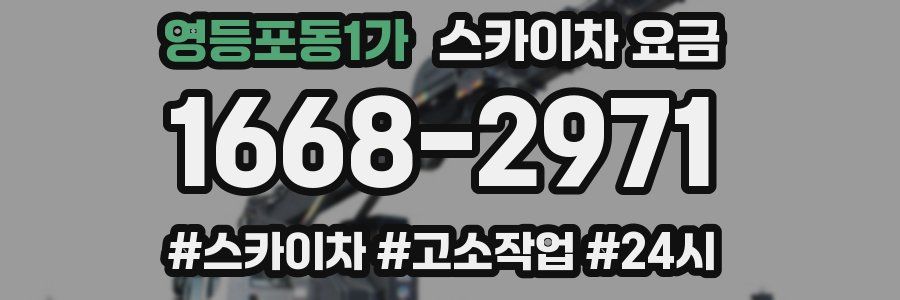 영등포동1가 스카이차 요금