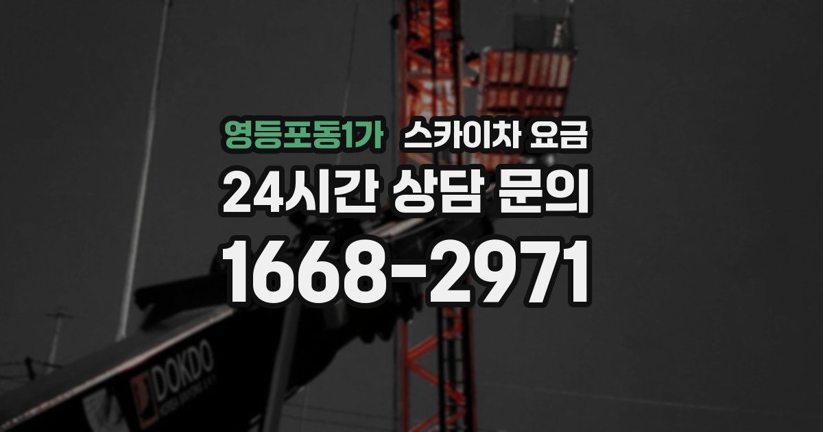 영등포동1가 스카이차 요금