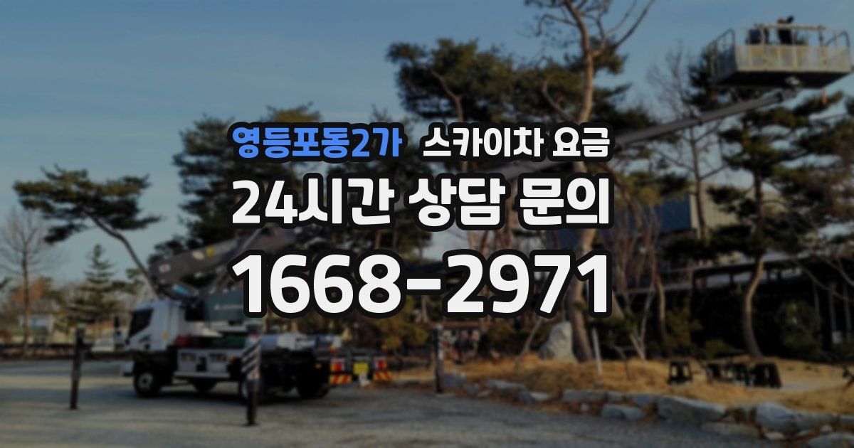 영등포동2가 스카이차 요금